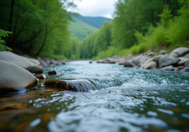 Restaurert elveløp i Trøndelag med nye gyteplasser for laks